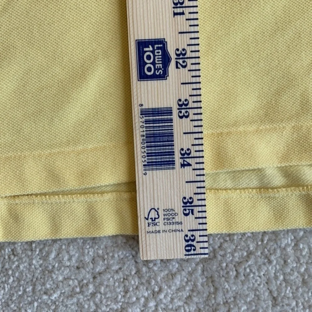 Polo Ralph Lauren Mens 4XLT Big Tall Short Sleeve Pique‎ Polo Shirt Yellow Pony